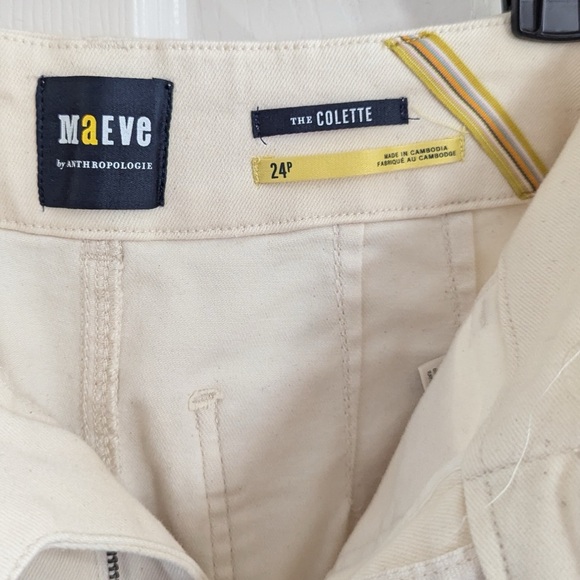 FINAL PRICE Anthropologie Maeve The Colette Denim Cropped Wide-Leg Jeans - Picture 5 of 8